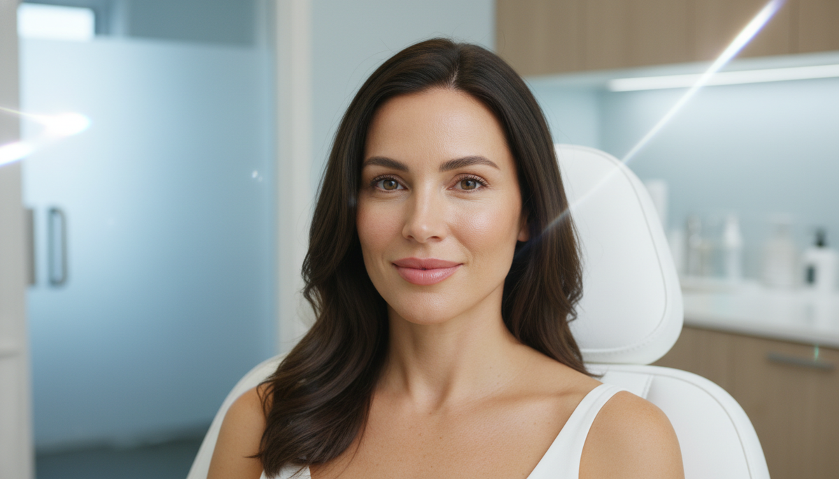 Woman in a BHRC treatment room after Botox